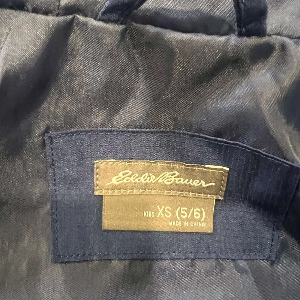 Blue Hooded Windbreaker Jacket